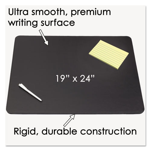 Sagamore Desk Pad W/decorative Stitching, 24 X 19, Black Sagamore Desk Pad W/decorative Stitching, 24 X 19, Black