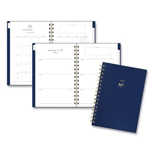 Workstyle Weekly/monthly Planner, 8.5 X 5.5, Navy, 2021 Workstyle Weekly/monthly Planner, 8.5 X 5.5, Navy, 2021