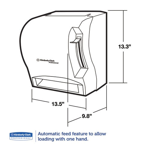 Lev-r-matic Roll Towel Dispenser, 13 3/10w X 9 4/5d X 13 1/2h, Smoke Lev-r-matic Roll Towel Dispenser, 13 3/10w X 9 4/5d X 13 1/2h, Smoke