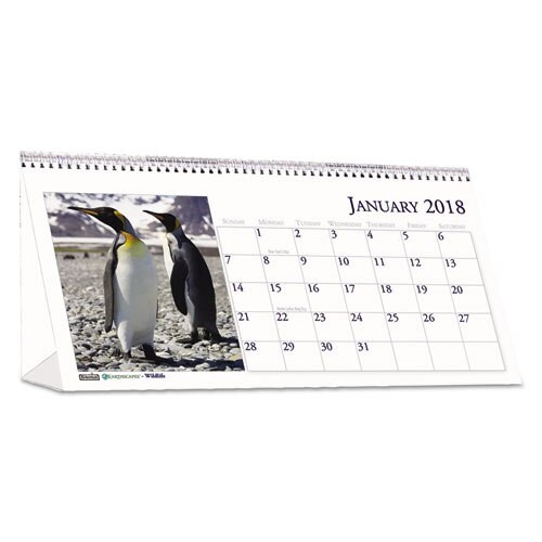 Recycled Wildlife Photos Desk Tent Monthly Calendar, 8 1/2 X 4 1/2, 2018 Recycled Wildlife Photos Desk Tent Monthly Calendar, 8 1/2 X 4 1/2, 2018