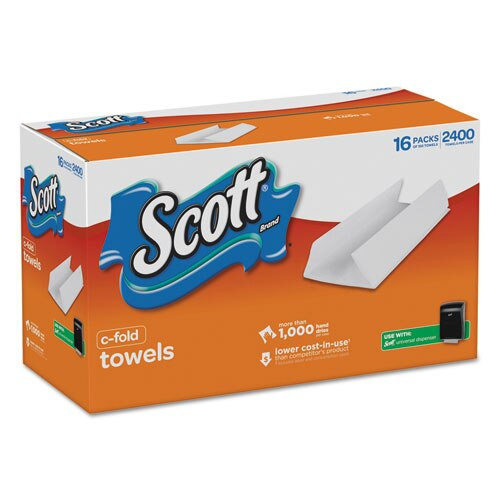 C-fold Towels, Absorbency Pockets,white,10 1/8x13 1/4,150/pk ,16 Pk/ct C-fold Towels, Absorbency Pockets,white,10 1/8x13 1/4,150/pk ,16 Pk/ct