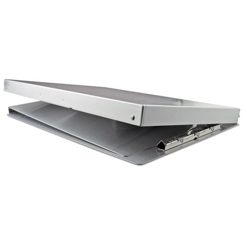 Snapak Aluminum Side-open Forms Folder, 1/2" Clip Cap, 8 1/2 X 14 Sheets, Silver Snapak Aluminum Side-open Forms Folder, 1/2" Clip Cap, 8 1/2 X 14 Sheets, Silver