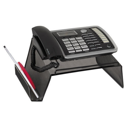 Mesh Telephone Desk Stand, 10 X 11 1/4 X 5 1/4, Black Mesh Telephone Desk Stand, 10 X 11 1/4 X 5 1/4, Black