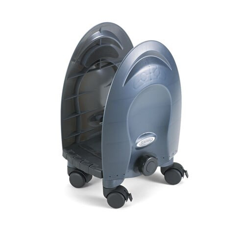 Deluxe Mobile Cpu Stand, 12w X 12d X 18h, Black Deluxe Mobile Cpu Stand, 12w X 12d X 18h, Black