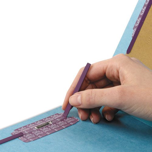 Eight-section Pressboard Top Tab Classification Folders With Safeshield Fasteners, 3 Dividers, Legal Size, Blue, 10/box Eight-section Pressboard Top Tab Classification Folders With Safeshield Fasteners, 3 Dividers, Legal Size, Blue, 10/box