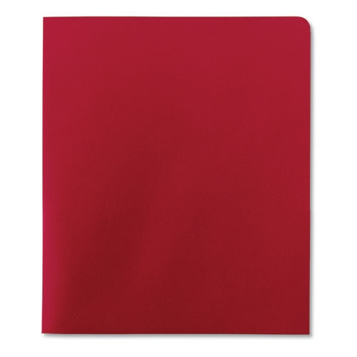 Two-pocket Folder, Textured Paper, Red, 25/box Two-pocket Folder, Textured Paper, Red, 25/box