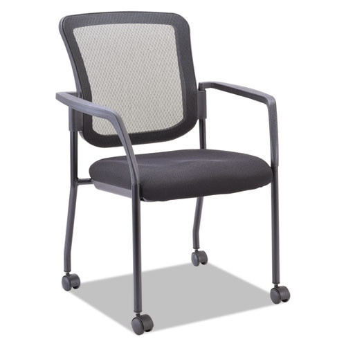 Mesh Guest Stacking Chair, Supports Up To 275 Lbs., Black Seat/black Back, Black Base Mesh Guest Stacking Chair, Supports Up To 275 Lbs., Black Seat/black Back, Black Base