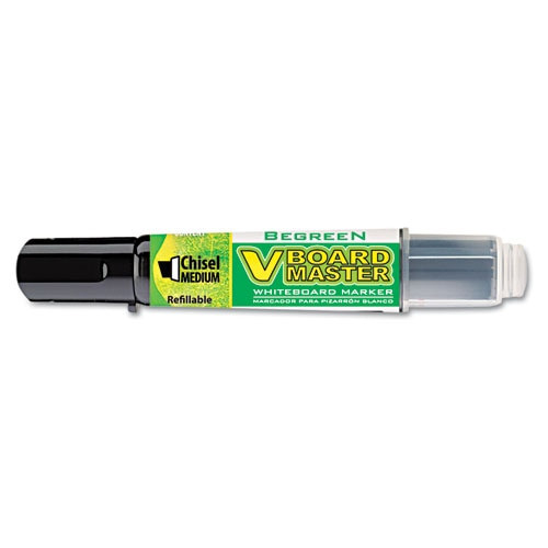 Begreen V Board Master Dry Erase Marker, Medium Chisel Tip, Black Begreen V Board Master Dry Erase Marker, Medium Chisel Tip, Black