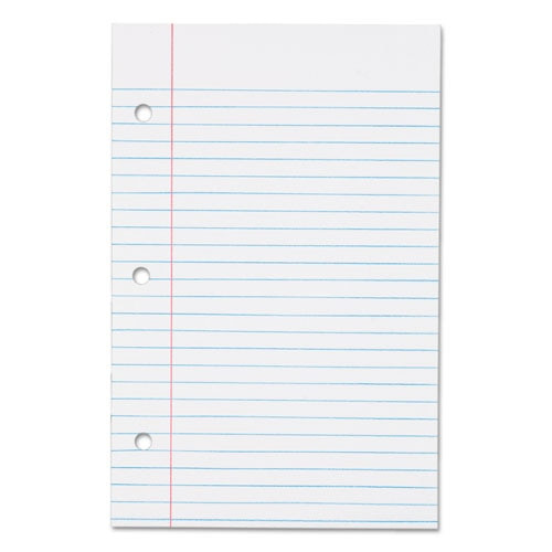 Filler Paper, 3-hole, 5.5 X 8.5, Medium/college Rule, 100/pack Filler Paper, 3-hole, 5.5 X 8.5, Medium/college Rule, 100/pack