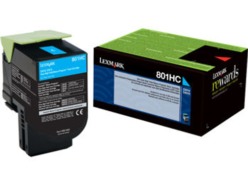 Original Lexmark 80C1HC0 801hc Cyan Return Program High Yield Unison Original Lexmark 80C1HC0 801hc Cyan Return Program High Yield Unison