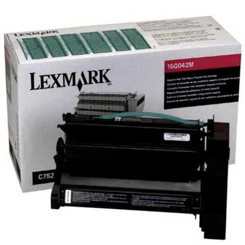 Original Lexmark 15G042M Return Program High-Yield Laser Toner Cartridge Magenta Original Lexmark 15G042M Return Program High-Yield Laser Toner Cartridge Magenta