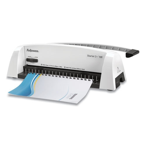 Starlet2+ Manual Comb Binding Machine, 120 Sheets, 19 1/2 X 8 X 5 1/2, White Starlet2+ Manual Comb Binding Machine, 120 Sheets, 19 1/2 X 8 X 5 1/2, White