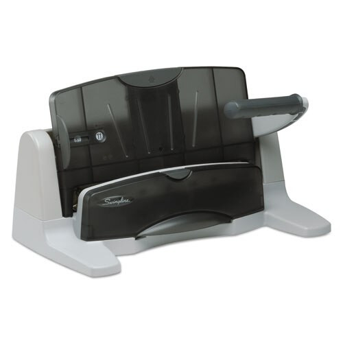 40-sheet Lighttouch Two-to-seven-hole Punch, 9/32" Holes, Black/gray 40-sheet Lighttouch Two-to-seven-hole Punch, 9/32" Holes, Black/gray
