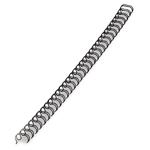 Wire Bindings, 1/4" Diameter, 35 Sheet Capacity, Black, 25/pack Wire Bindings, 1/4" Diameter, 35 Sheet Capacity, Black, 25/pack