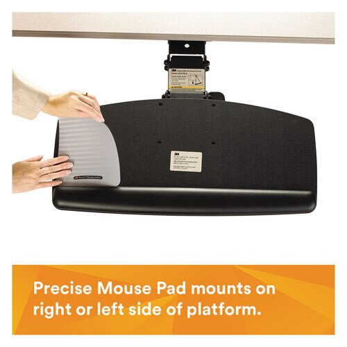 Knob Adjust Keyboard Tray With Standard Platform, 25.2w X 12d, Black Knob Adjust Keyboard Tray With Standard Platform, 25.2w X 12d, Black