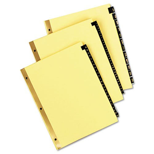 Deluxe Preprinted Simulated Leather Tab Dividers With Gold Printing, 25-tab, A To Z, 11 X 8.5, Buff, 1 Set Deluxe Preprinted Simulated Leather Tab Dividers With Gold Printing, 25-tab, A To Z, 11 X 8.5, Buff, 1 Set