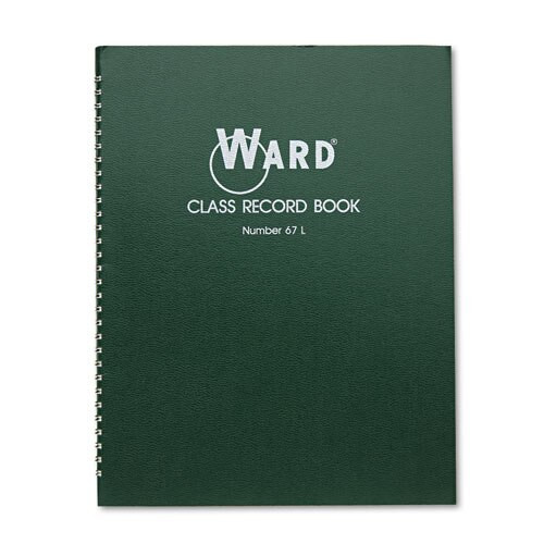 Class Record Book, 38 Students, 6-7 Week Grading, 11 X 8-1/2, Green Class Record Book, 38 Students, 6-7 Week Grading, 11 X 8-1/2, Green