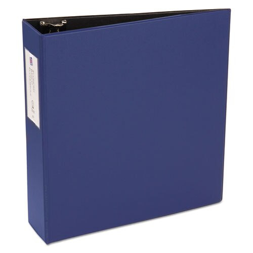Economy Non-view Binder With Round Rings, 3 Rings, 3" Capacity, 11 X 8.5, Blue Economy Non-view Binder With Round Rings, 3 Rings, 3" Capacity, 11 X 8.5, Blue