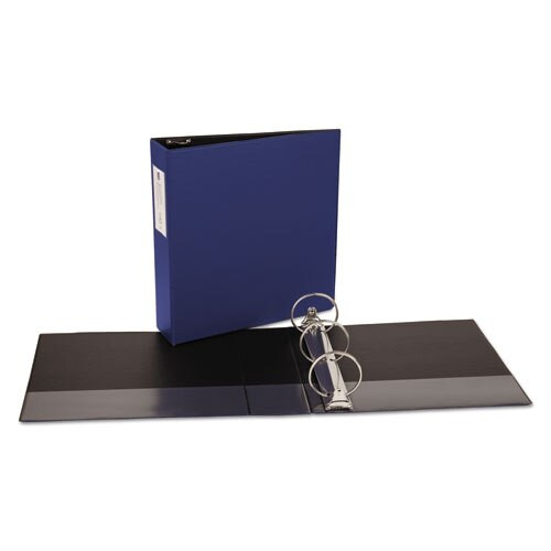 Economy Non-view Binder With Round Rings, 3 Rings, 3" Capacity, 11 X 8.5, Blue Economy Non-view Binder With Round Rings, 3 Rings, 3" Capacity, 11 X 8.5, Blue