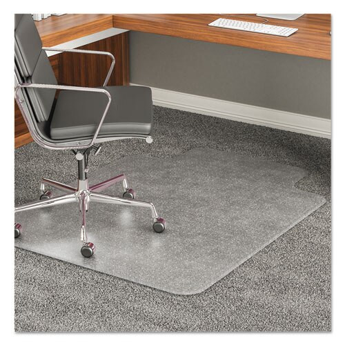 Execumat All Day Use Chair Mat For High Pile Carpet, 45 X 53, Wide Lipped, Clear Execumat All Day Use Chair Mat For High Pile Carpet, 45 X 53, Wide Lipped, Clear