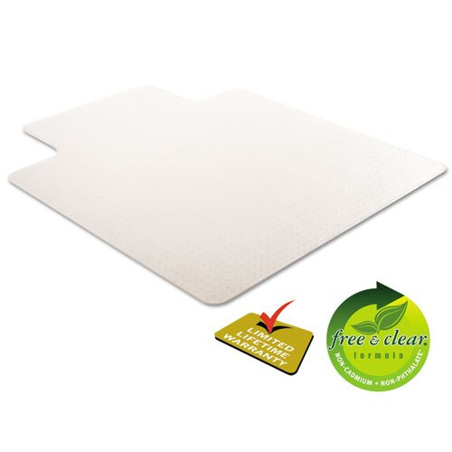 Execumat All Day Use Chair Mat For High Pile Carpet, 45 X 53, Wide Lipped, Clear Execumat All Day Use Chair Mat For High Pile Carpet, 45 X 53, Wide Lipped, Clear