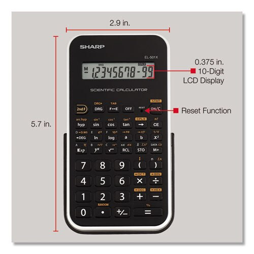 El-501xbwh Scientific Calculator, 10-digit Lcd El-501xbwh Scientific Calculator, 10-digit Lcd
