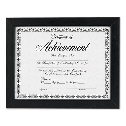 Document/certificate Frames, Wood, 8 1/2 X 11, Black, Set Of Two Document/certificate Frames, Wood, 8 1/2 X 11, Black, Set Of Two