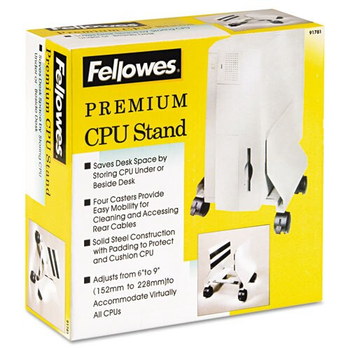 Premium Cpu Stand, 8w X 9d X 9.5h, Platinum Premium Cpu Stand, 8w X 9d X 9.5h, Platinum