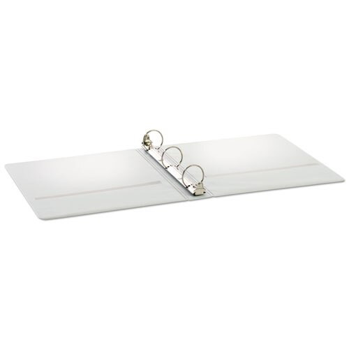 Treated Binder Clearvue Locking Round Ring Binder, 3 Rings, 1.5" Capacity, 11 X 8.5, White Treated Binder Clearvue Locking Round Ring Binder, 3 Rings, 1.5" Capacity, 11 X 8.5, White
