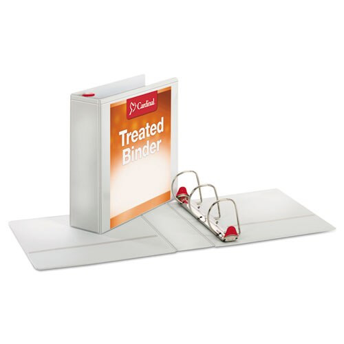 Treated Clearvue Locking Slant-d Ring Binder, 3 Rings, 3" Capacity, 11 X 8.5, White Treated Clearvue Locking Slant-d Ring Binder, 3 Rings, 3" Capacity, 11 X 8.5, White
