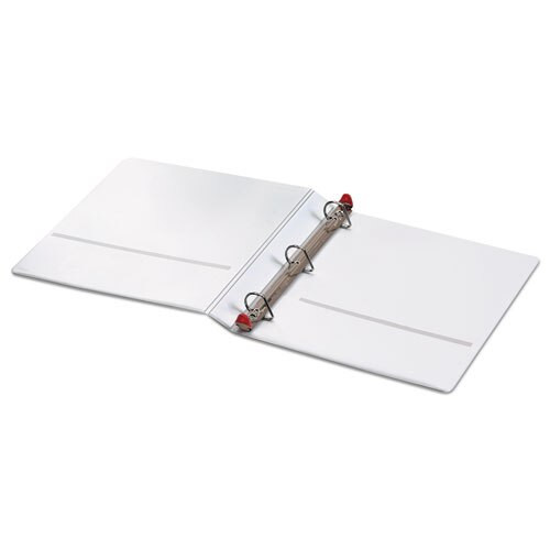 Treated Clearvue Locking Slant-d Ring Binder, 3 Rings, 1" Capacity, 11 X 8.5, White Treated Clearvue Locking Slant-d Ring Binder, 3 Rings, 1" Capacity, 11 X 8.5, White
