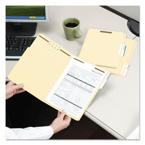 Top Tab 2-fastener Folders, 2/5-cut Tabs, Right Of Center, Legal Size, 11 Pt. Manila, 50/box Top Tab 2-fastener Folders, 2/5-cut Tabs, Right Of Center, Legal Size, 11 Pt. Manila, 50/box