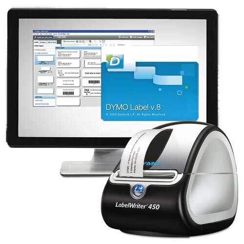 Labelwriter 450 Label Printer, 2 3/10" Labels, 51 Labels/min, 5w X 7.4d X 5.2h Labelwriter 450 Label Printer, 2 3/10" Labels, 51 Labels/min, 5w X 7.4d X 5.2h