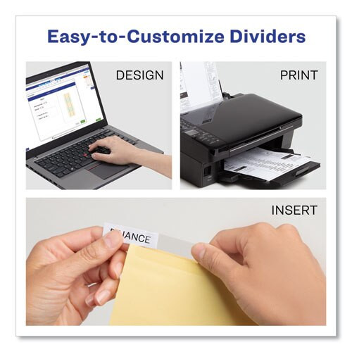 Insertable Big Tab Dividers, 8-tab, Letter Insertable Big Tab Dividers, 8-tab, Letter