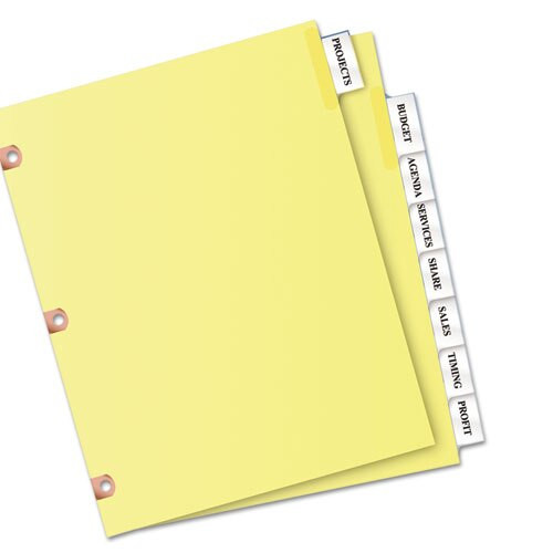 Insertable Big Tab Dividers, 8-tab, Letter Insertable Big Tab Dividers, 8-tab, Letter
