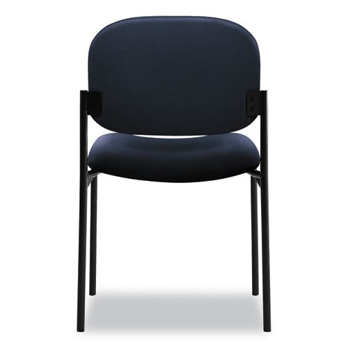 Vl606 Stacking Guest Chair Without Arms, Navy Seat/navy Back, Black Base Vl606 Stacking Guest Chair Without Arms, Navy Seat/navy Back, Black Base