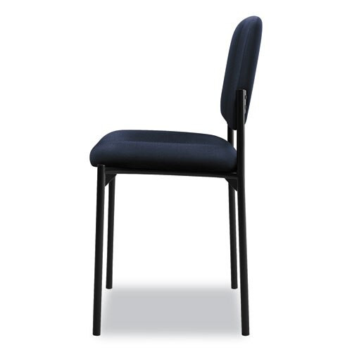 Vl606 Stacking Guest Chair Without Arms, Navy Seat/navy Back, Black Base Vl606 Stacking Guest Chair Without Arms, Navy Seat/navy Back, Black Base
