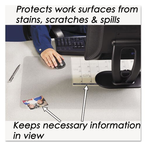 Krystalview Desk Pad With Antimicrobial Protection, 36 X 20, Clear Krystalview Desk Pad With Antimicrobial Protection, 36 X 20, Clear