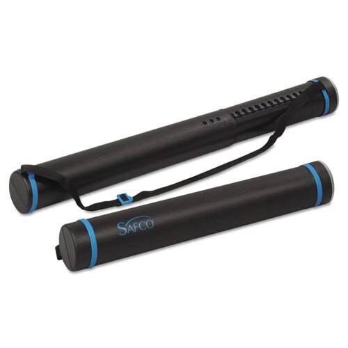 Telescoping Document Tubes, 24.5" To 40" Long, 3.5" Diameter, Black Telescoping Document Tubes, 24.5" To 40" Long, 3.5" Diameter, Black