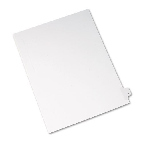 Preprinted Legal Exhibit Side Tab Index Dividers, Allstate Style, 26-tab, Y, 11 X 8.5, White, 25/pack Preprinted Legal Exhibit Side Tab Index Dividers, Allstate Style, 26-tab, Y, 11 X 8.5, White, 25/pack
