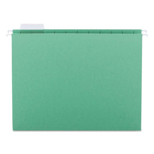 Colored Hanging File Folders, Letter Size, 1/5-cut Tab, Green, 25/box Colored Hanging File Folders, Letter Size, 1/5-cut Tab, Green, 25/box