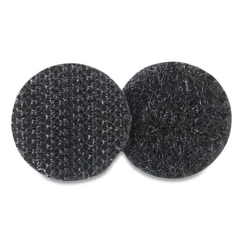 Sticky-back Fasteners, Removable Adhesive, 0.63" Dia, Black, 15/pack Sticky-back Fasteners, Removable Adhesive, 0.63" Dia, Black, 15/pack