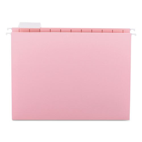 Colored Hanging File Folders, Letter Size, 1/5-cut Tab, Pink, 25/box Colored Hanging File Folders, Letter Size, 1/5-cut Tab, Pink, 25/box