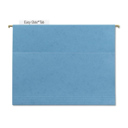 Tuff Hanging Folders With Easy Slide Tab, Letter Size, 1/3-cut Tab, Blue, 18/box Tuff Hanging Folders With Easy Slide Tab, Letter Size, 1/3-cut Tab, Blue, 18/box