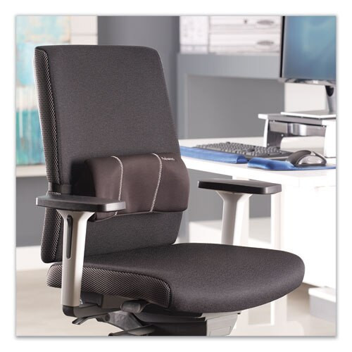 Lumbar Back Support, 12w X 3.13d X 5.19h, Black Lumbar Back Support, 12w X 3.13d X 5.19h, Black