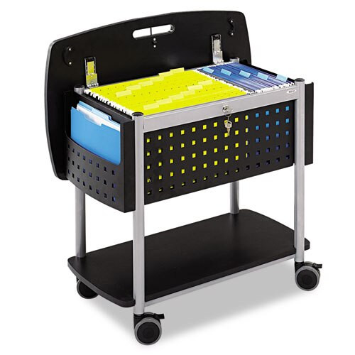 Scoot Mobile File, 29.75w X 18.75d X 27h, Black/silver Scoot Mobile File, 29.75w X 18.75d X 27h, Black/silver