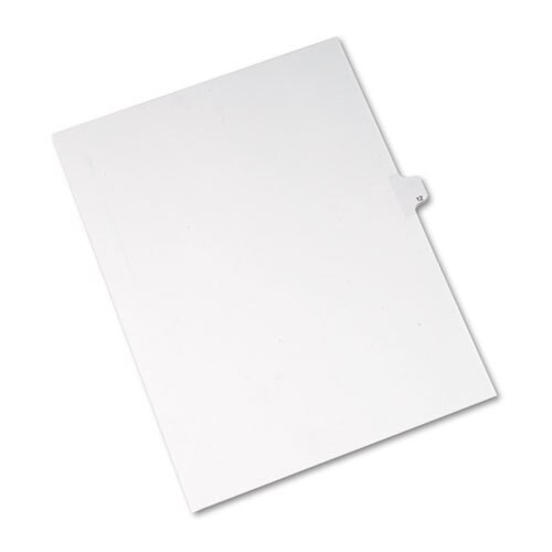 Preprinted Legal Exhibit Side Tab Index Dividers, Allstate Style, 10-tab, 12, 11 X 8.5, White, 25/pack Preprinted Legal Exhibit Side Tab Index Dividers, Allstate Style, 10-tab, 12, 11 X 8.5, White, 25/pack