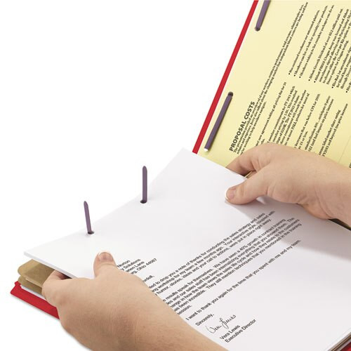 End Tab Pressboard Classification Folders With Safeshield Fasteners, 2 Dividers, Legal Size, Bright Red, 10/box End Tab Pressboard Classification Folders With Safeshield Fasteners, 2 Dividers, Legal Size, Bright Red, 10/box