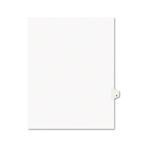 Preprinted Legal Exhibit Side Tab Index Dividers, Avery Style, 26-tab, S, 11 X 8.5, White, 25/pack Preprinted Legal Exhibit Side Tab Index Dividers, Avery Style, 26-tab, S, 11 X 8.5, White, 25/pack