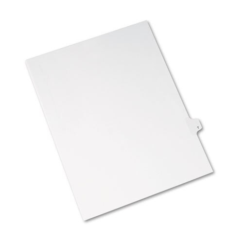 Preprinted Legal Exhibit Side Tab Index Dividers, Avery Style, 26-tab, T, 11 X 8.5, White, 25/pack Preprinted Legal Exhibit Side Tab Index Dividers, Avery Style, 26-tab, T, 11 X 8.5, White, 25/pack